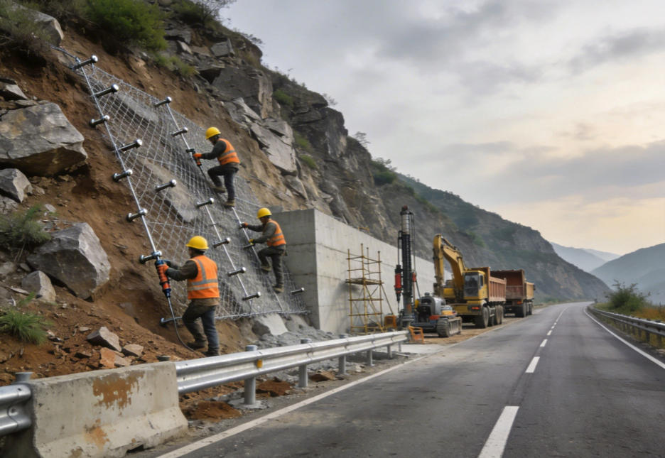 惠城公路道路护坡